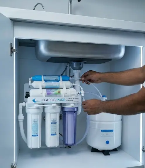 water filter installation photo in jeddah
